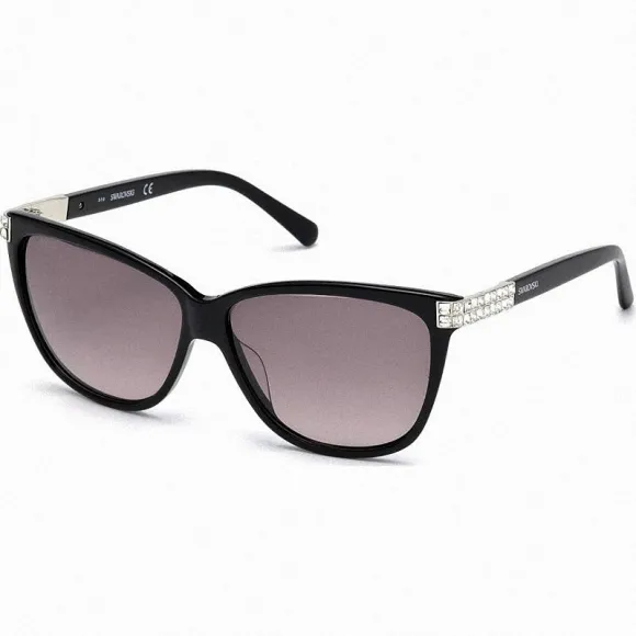 施华洛世奇/Swarovski 太阳眼镜 Swarovski 太阳眼镜, SK0137-F 01B, Black 5294040