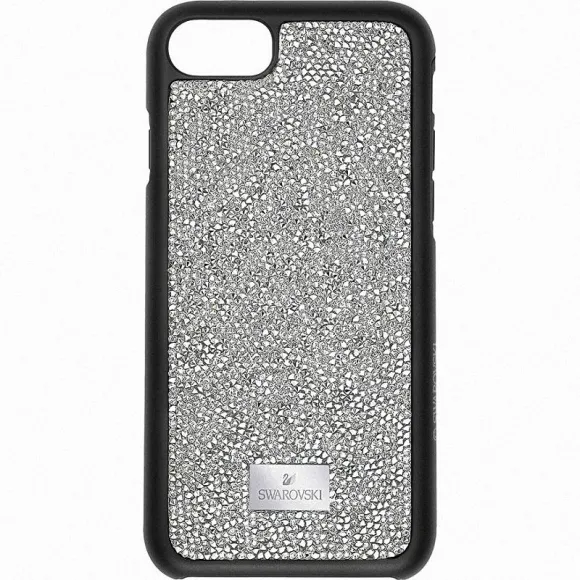 施华洛世奇/Swarovski 手机壳 Glam Rock 智能手机防震保护套, iPhone7, 灰色 5300257