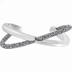 施华洛世奇/Swarovski 手镯 Crystaldust Cross 阔手镯, 灰色 5348042