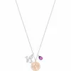 施华洛世奇/Swarovski Zodiac 链坠, 摩羯座, 紫色, 镀铑 5349216