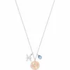 施华洛世奇/Swarovski Zodiac 链坠, 双鱼座, 蓝色, 镀铑 5349219
