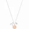 施华洛世奇/Swarovski Zodiac 链坠, 白羊座, 粉红色, 镀铑 5349220