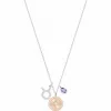 施华洛世奇/Swarovski Zodiac 链坠, 金牛座, 紫罗兰, 镀铑 5349223