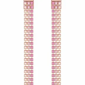 施华洛世奇/Swarovski 耳饰 Fit 穿孔耳环, 粉红色, 镀玫瑰金色 5385599