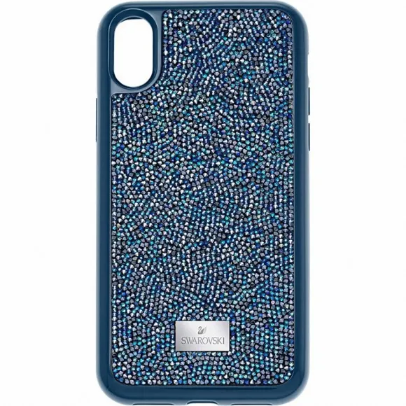 施华洛世奇/Swarovski 手机壳 Glam Rock 智能手机防震保护套, iPhoneX, 蓝色 5392052