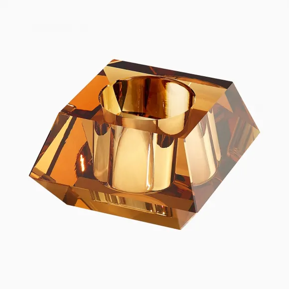 施华洛世奇/Swarovski 流明方形烛台 金色 5398637