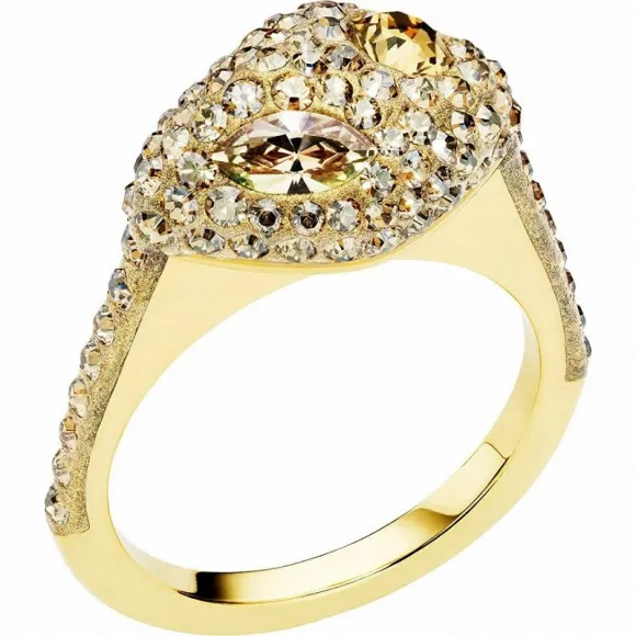 施华洛世奇/Swarovski 戒指 Moselle 可叠戴戒指, 镀金色 5414059