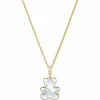 施华洛世奇/Swarovski 项链 Teddy 链坠, 白色, 镀金色 5418715