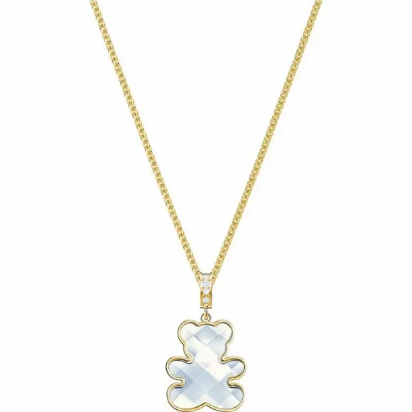 施华洛世奇/Swarovski 项链 Teddy 链坠, 白色, 镀金色 5418715