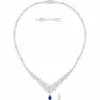 施华洛世奇/Swarovski 项链 Louison 项链, 大码, 白色, 镀白金色 5419234