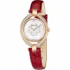 施华洛世奇/Swarovski 手表 Stella 腕表, 真皮表带, 红色, 玫瑰金色调 5421822