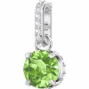 施华洛世奇/Swarovski Remix Collection Charm, 八月, 浅绿色, 镀铑 5437317
