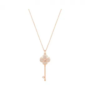 施华洛世奇/Swarovski Hall Key 链坠, 白色, 镀玫瑰金色调 5444321