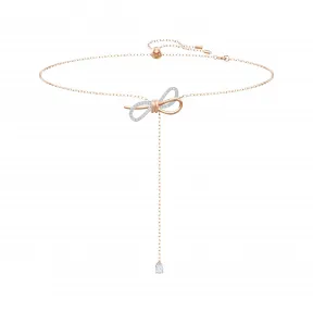 施华洛世奇/Swarovski  Lifelong Bow Y形项链  蝴蝶结  白色  混合金属润饰 5447082