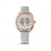 施华洛世奇/Swarovski Crystalline Glam 腕表, 真皮表带, 灰色, 玫瑰金色调 PVD 5452455