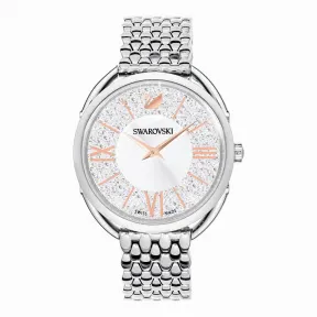 施华洛世奇/Swarovski Crystalline Glam 腕表, 金属手链, 白色, 不锈钢 5455108