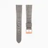 施华洛世奇/Swarovski 17mm 表带 皮革饰以缝线 灰褐色 镀玫瑰金色 5455156