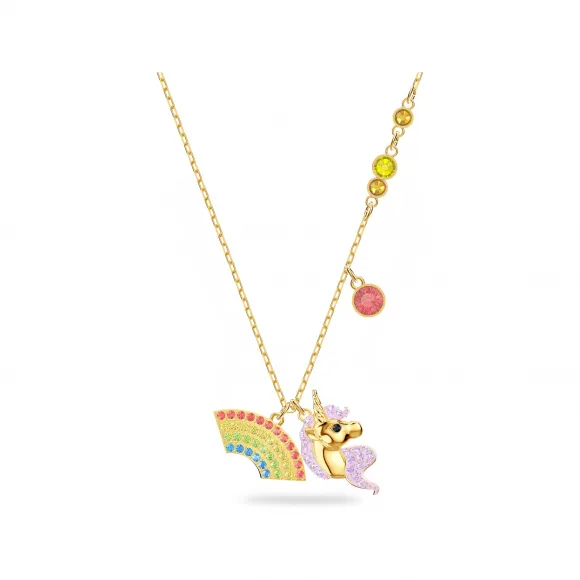 施华洛世奇/Swarovski 项链 Out of this World Unicorn 项链, 彩色设计, 镀金色 54683