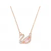 施华洛世奇/Swarovski Dazzling Swan 项链  天鹅  粉红色  镀玫瑰金色调 5469989