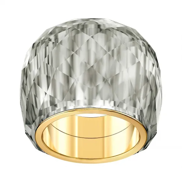 施华洛世奇/Swarovski Nirvana 戒指, 灰色, 金色调 PVD 5474356
