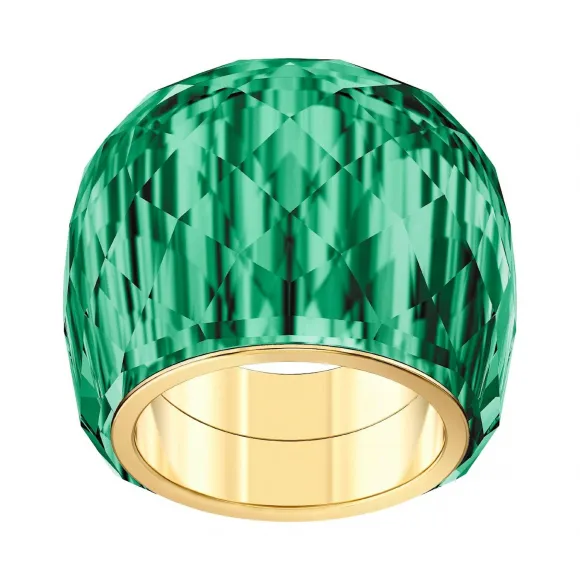 施华洛世奇/Swarovski Nirvana 戒指, 绿色, 金色调 PVD 5474365