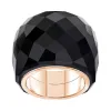 施华洛世奇/Swarovski Nirvana 戒指, 黑色, 玫瑰金色调 PVD 5474366