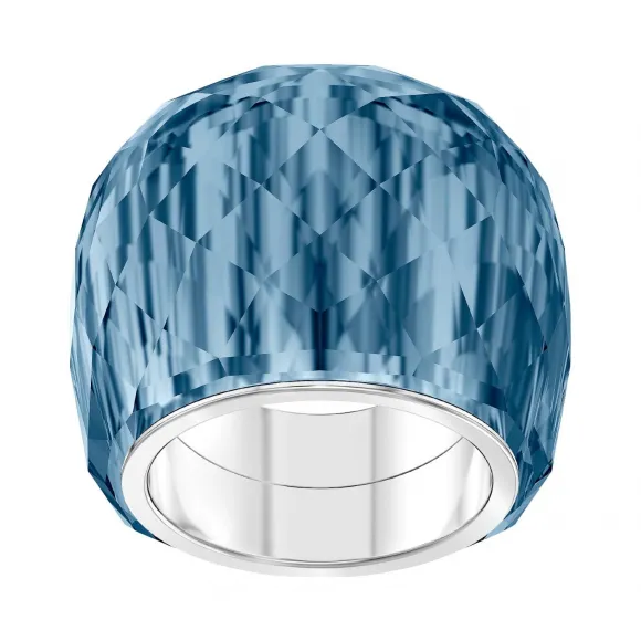 施华洛世奇/Swarovski Nirvana 戒指, 蓝色, 不锈钢 5474371