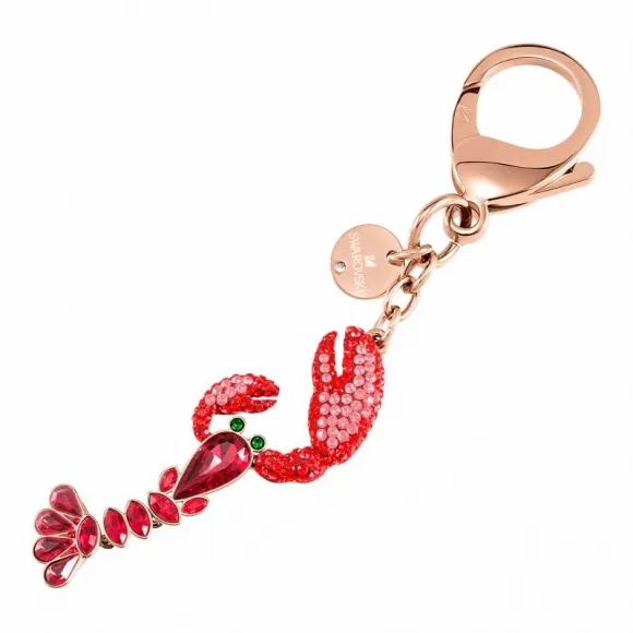 施华洛世奇/Swarovski 钥匙扣 Sea Life 手袋坠饰, 红色, 混搭多种镀层 5479965