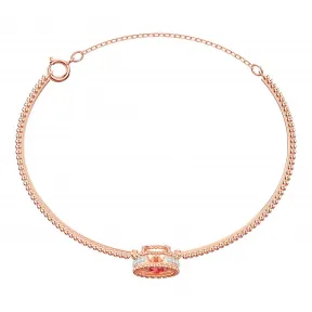 施华洛世奇/Swarovski Oxygen 手镯, 红色, 镀玫瑰金色调 5482675