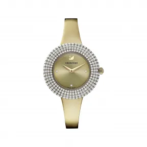 施华洛世奇/Swarovski Crystal Rose 腕表, 金属手链, 金色, 香槟金色调 PVD 5484045