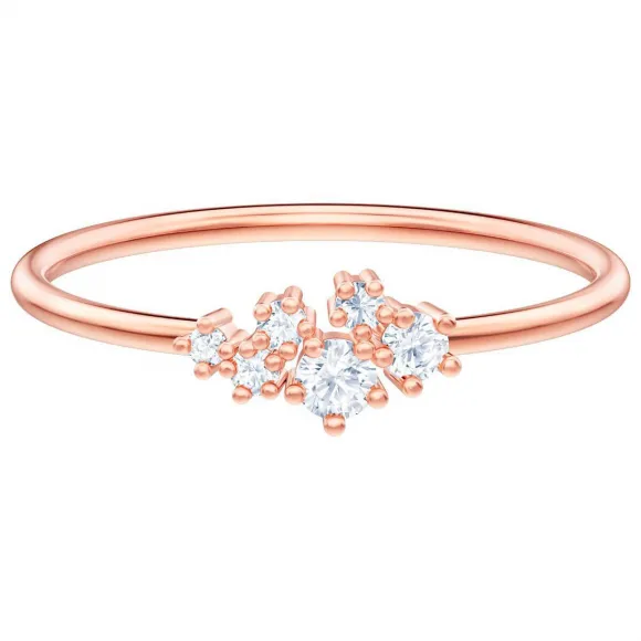 施华洛世奇/Swarovski Penélope Cruz Moonsun 戒指, 白色, 镀玫瑰金色调 5486820