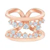 施华洛世奇/Swarovski North 戒指图案, 白色, 镀玫瑰金色调 5487071