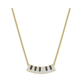 施华洛世奇/Swarovski Pleasant Piano 项链, 彩色设计, 镀金色调 5493366