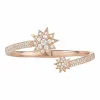 施华洛世奇/Swarovski Penélope Cruz Moonsun 阔手镯, 限量发行产品, 白色, 镀玫瑰金色调 5493990