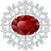 施华洛世奇/Swarovski Louison 胸针, 红色, 镀铑 5495263