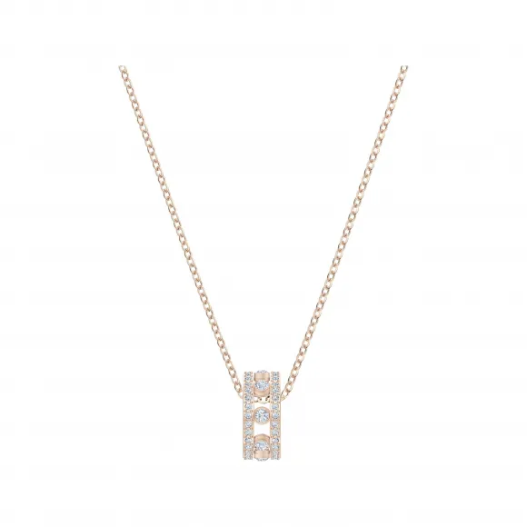 施华洛世奇/Swarovski My Hero 链坠, 白色, 镀玫瑰金色调 5495496