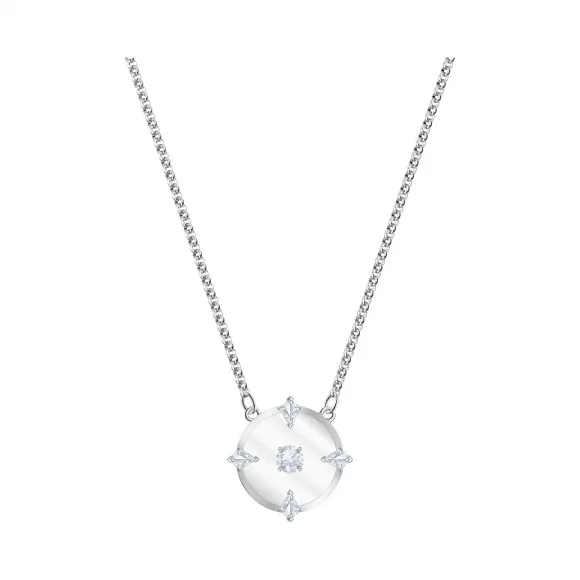 施华洛世奇/Swarovski North 项链, 白色, 镀铑 5497232