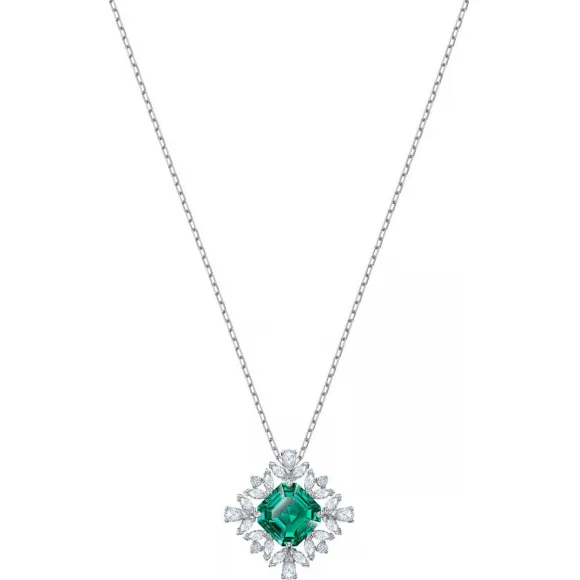 施华洛世奇/Swarovski Palace 项链, 绿色, 镀铑 5498832