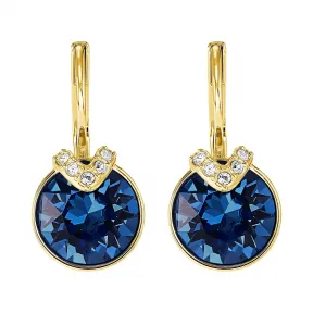 施华洛世奇/Swarovski Bella V 穿孔耳环, 蓝色, 镀金色调 5498875