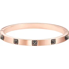 施华洛世奇/Swarovski Tactic 手镯, 黑色, 镀玫瑰金色调 5509679