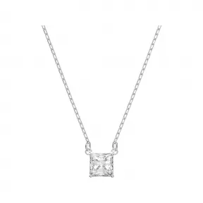 施华洛世奇/Swarovski Attract 项链  方形切割  白色  镀铑 5510696
