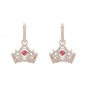 施华洛世奇/Swarovski Bee A Queen 水滴形耳环, 红色, 镀玫瑰金色调 5510985