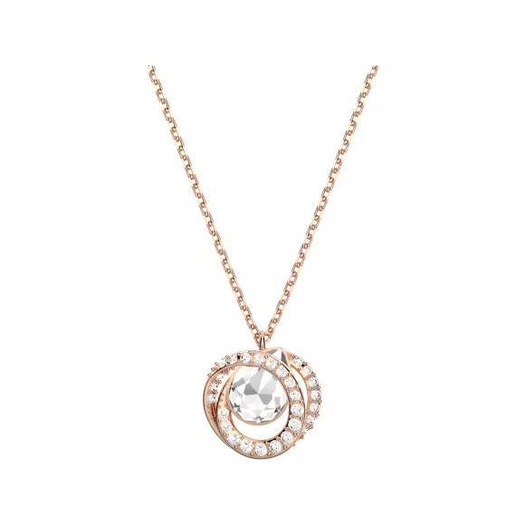 施华洛世奇/Swarovski Generation 链坠  白色  镀玫瑰金色调 5511011