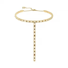 施华洛世奇/Swarovski Fluid 项链, 咖啡色, 镀金色调 5511891