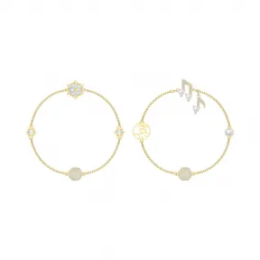 施华洛世奇/Swarovski Remix Collection Strand 套装, 白色, 镀金色调 5512435