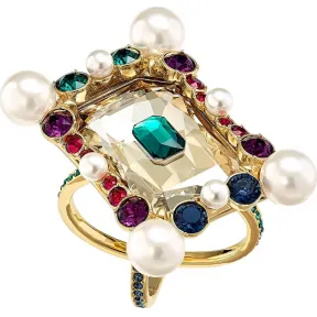 施华洛世奇/Swarovski Vintage Opulescence 鸡尾酒戒指, 彩色设计, 镀金色调 5515190