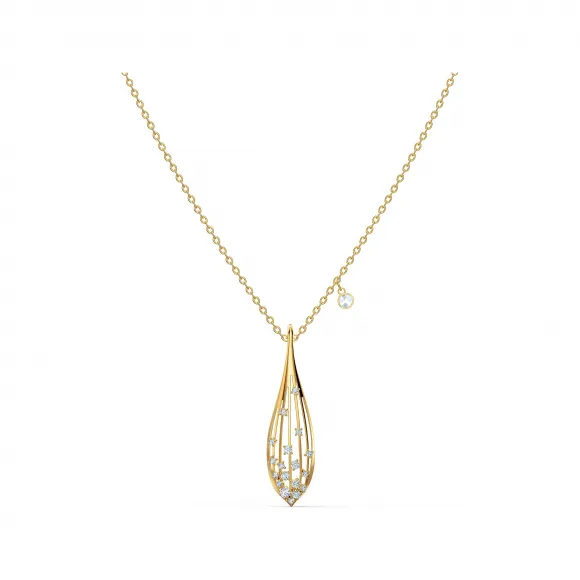 施华洛世奇/Swarovski Stunning Olive 链坠 白色 镀金色 5515466