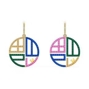 施华洛世奇/Swarovski Full Blessing Fu 穿孔耳环 5527276