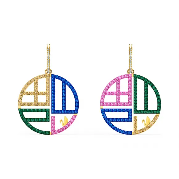 施华洛世奇/Swarovski Full Blessing Fu 穿孔耳环 5527276