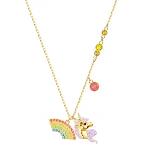 施华洛世奇/Swarovski Out of this World Unicorn 项链, 彩色设计, 镀金色调 5531525